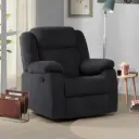 Rocking & Revolving Single Seater Fabric Recliner