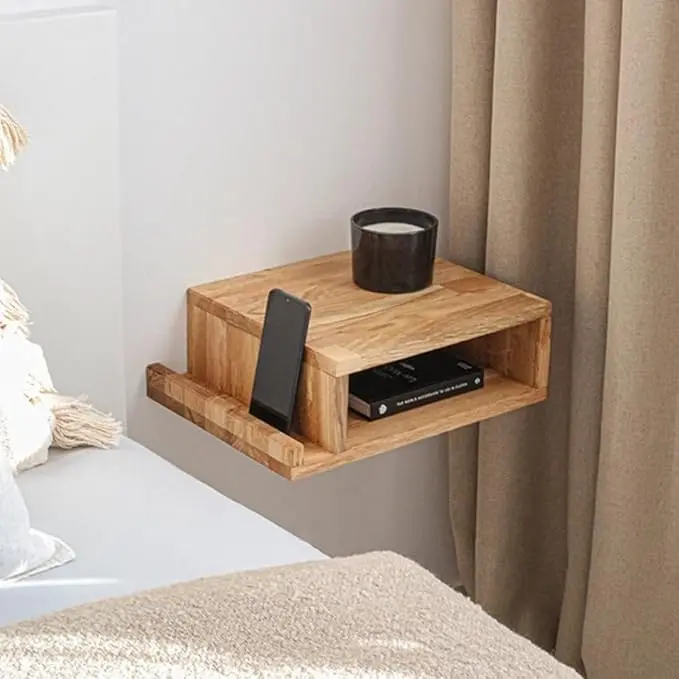 Floating Wall-Mounted Nightstand with Drawer 