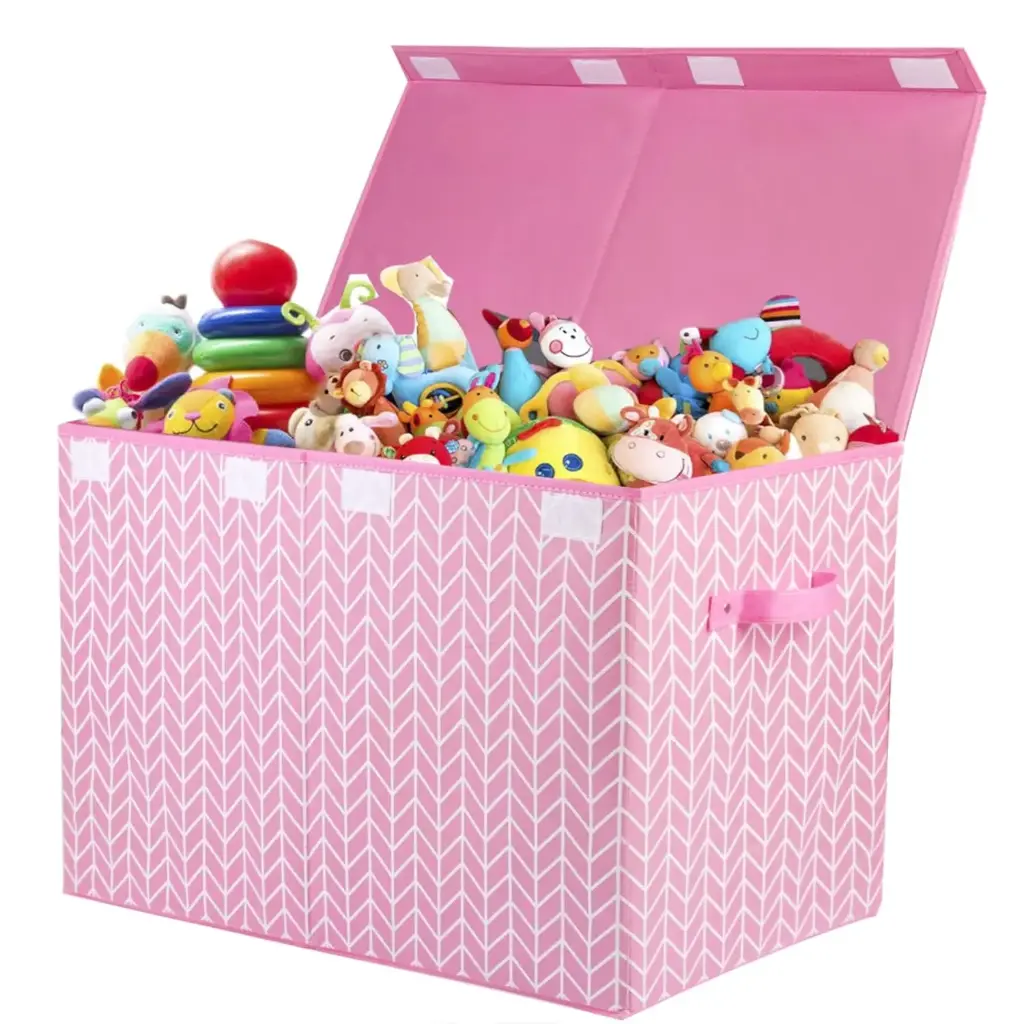 Mayniu Large Toy Storage Box Chest for Girls Kids