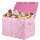Mayniu Large Toy Storage Box Chest for Girls Kids