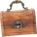 Vintage Wooden Jewelry Box Decorative Trinket Box Hasp Jewelry Case