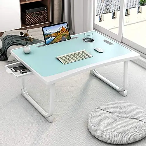 Tarkan Portable Folding Laptop Desk for Bed, Lapdesk with Handle