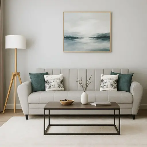 Bali Premium Fabric 3 Seater Sofa for Living Room 