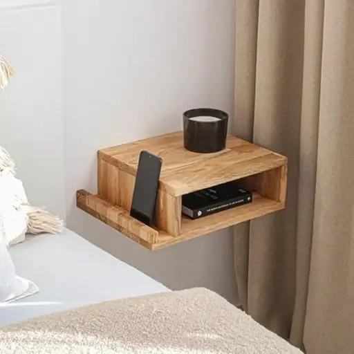 Floating Wall-Mounted Nightstand with Drawer 