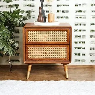 Mid-Century Modern Nightstand with Tapered Legs 