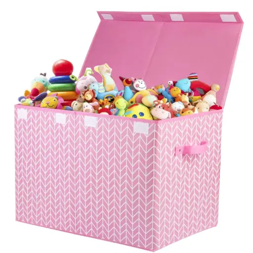 Mayniu Large Toy Storage Box Chest for Girls Kids