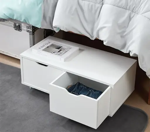 White Under-Bed Drawers